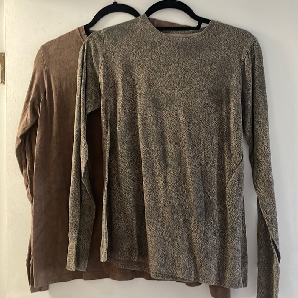 Ruff Hewn Brown Long Sleeve Shirts